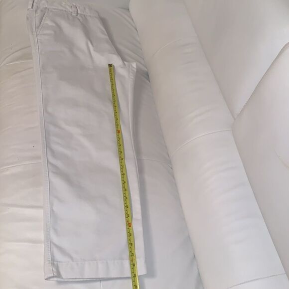 Reprieve Men’s Cotton Blend Relaxed Straight Life Khaki White Pants Size 40/30 - Picture 5 of 11